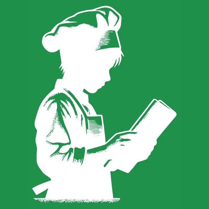 Trainee Chef and Hobby Baker Silhouette Portrait