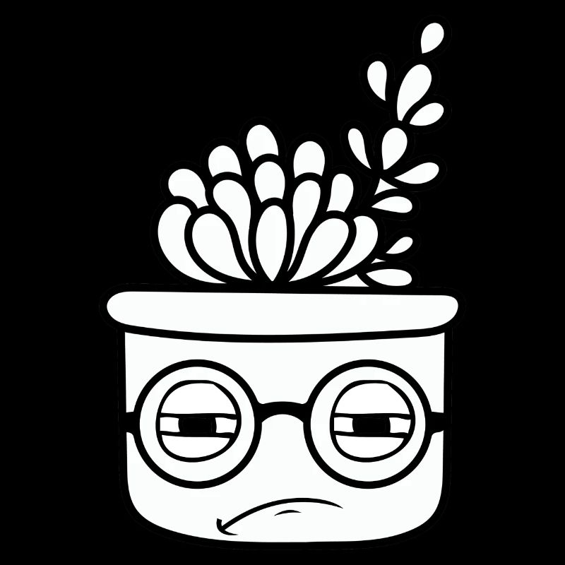 Cooler Kaktus mit Brille
