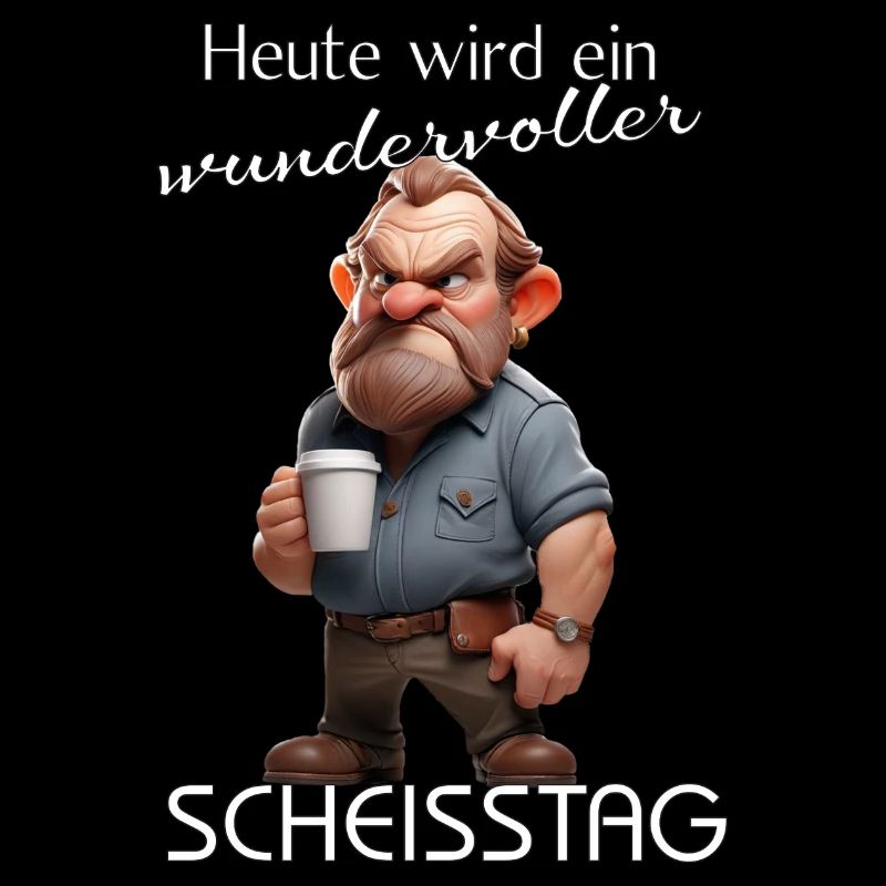 Wundervoller Scheisstag Mann