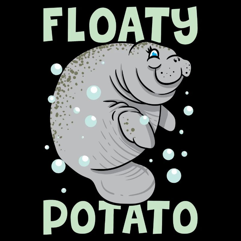 Funny Manatee Sea Cow Floaty Potato