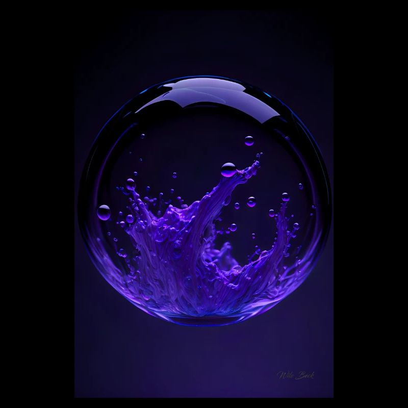 Kaos dans une bulle violette 1