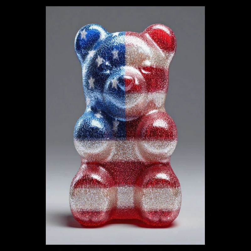 Drapeau américain Gummy Bear