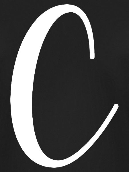 Calligraphy, initial C