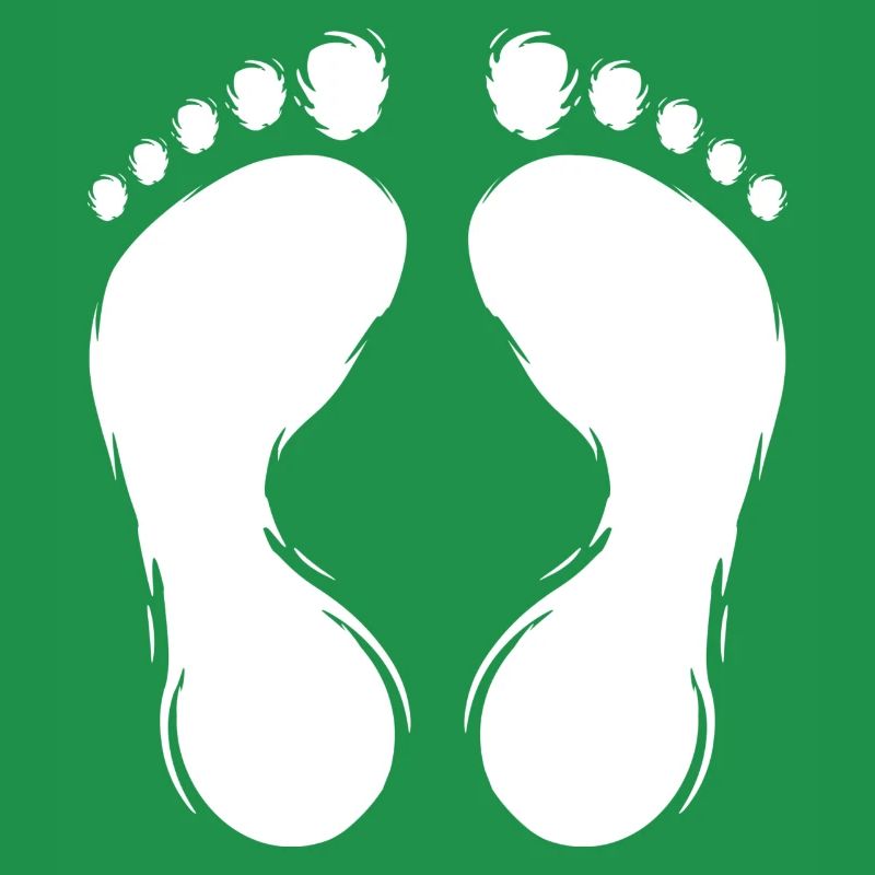 Footprint Footprints Design White