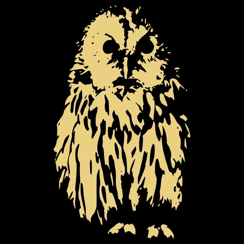 Snowy owl, vector
