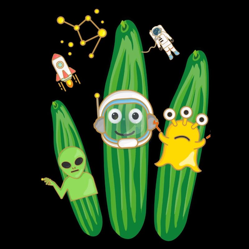 Trio de concombre,Concombre,Concombre,Concombre,Concombre,Concombre,Espace, Alien