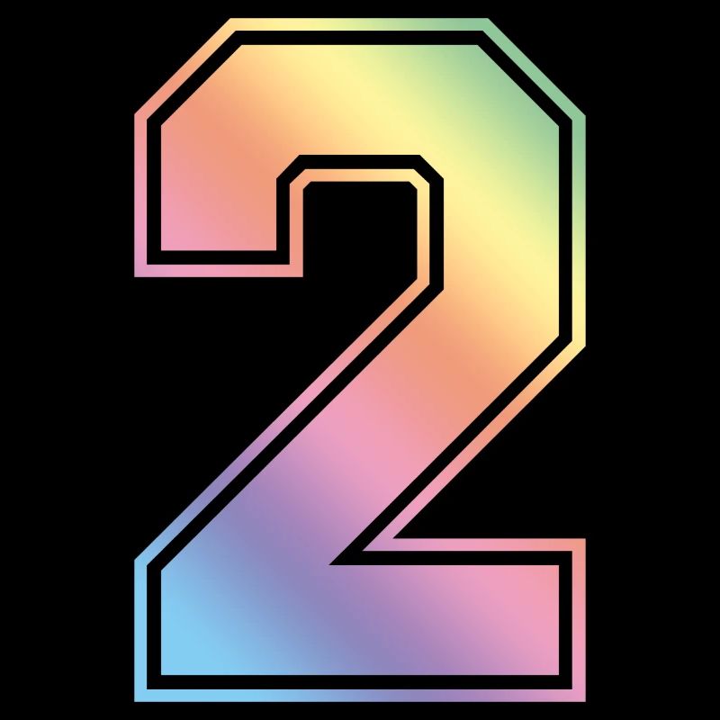 2 Numéro coloré