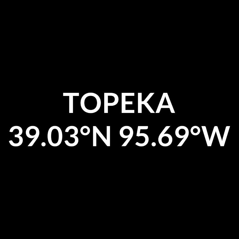 Topeka, Kansas, USA Coordinates