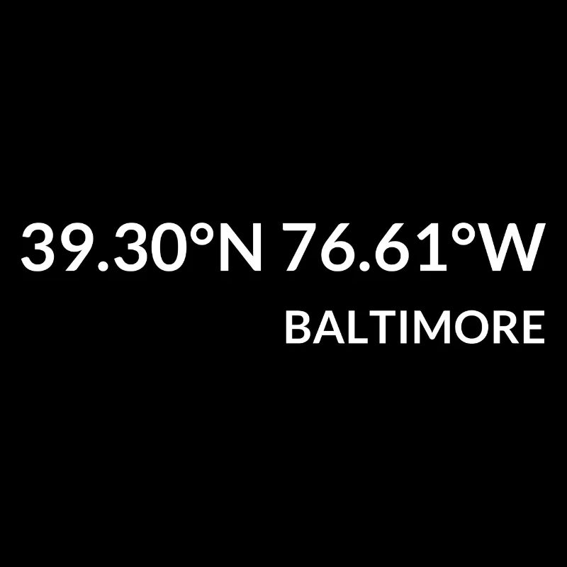 Baltimore, Maryland, USA Coordinates