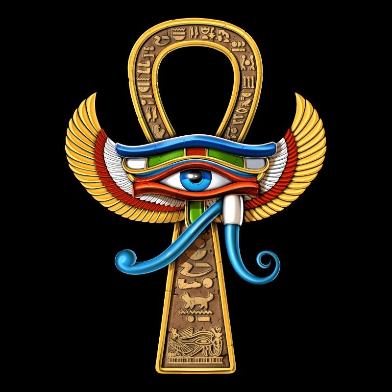 Oeil Egyptien D’Horus Ankh