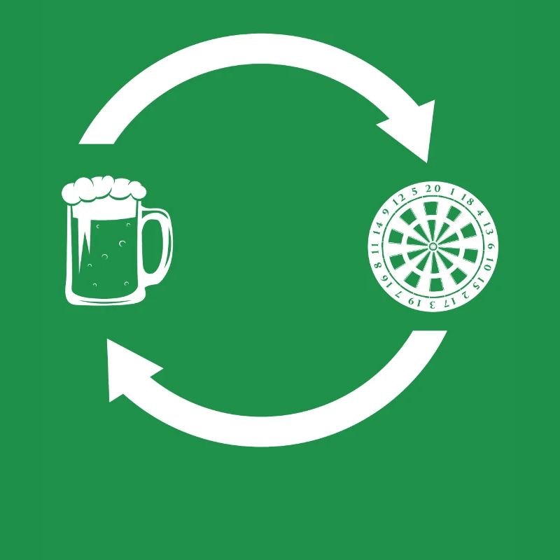 Laden der Pfeile - Bier - Dartscheibe -