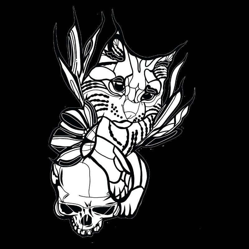 Skull // Cat