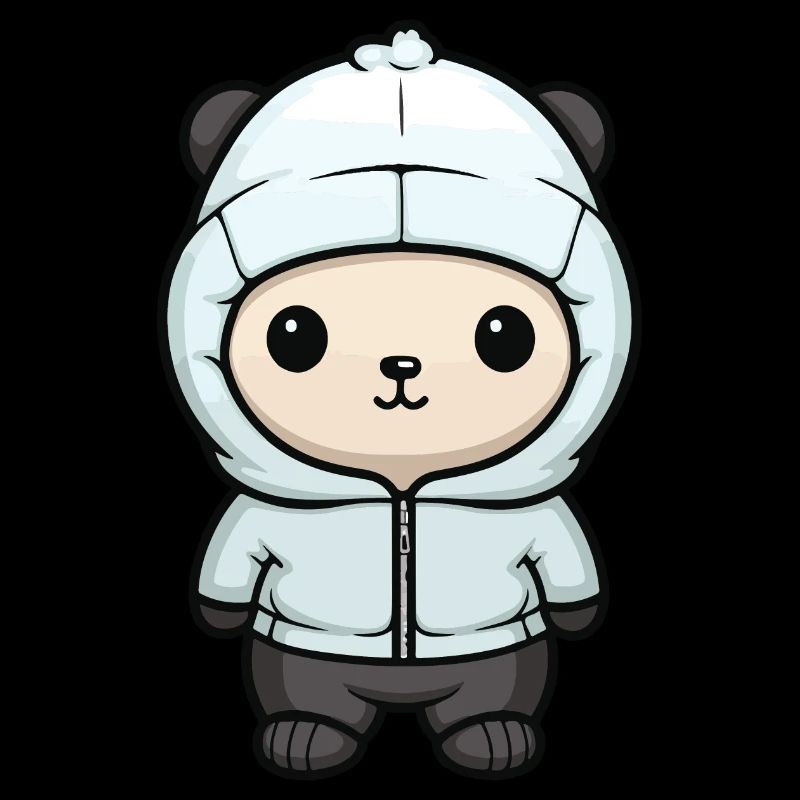 Polar Bear Winter Bear Comic Cute