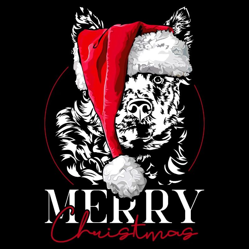 Santa MUDI Joyeux Noël Chiens Wilsigns