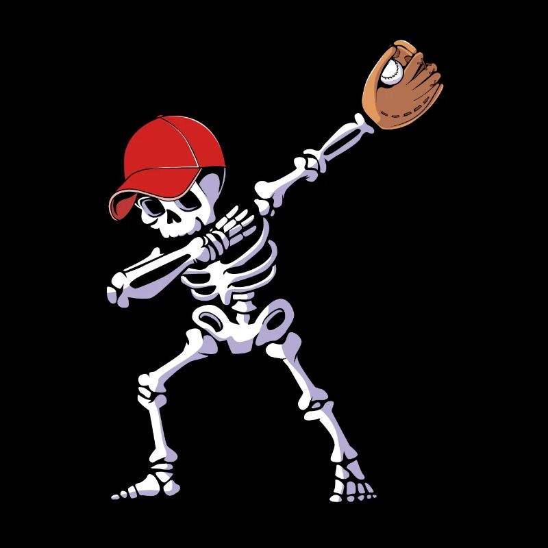 Baseball Skelett Halloween