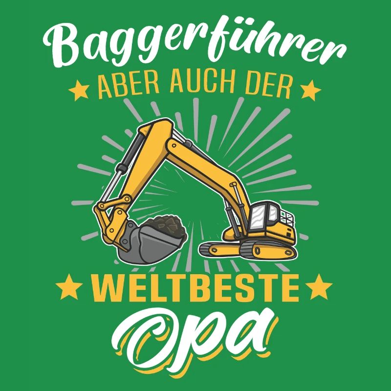 Baggerfahrer Opa Baggerführer