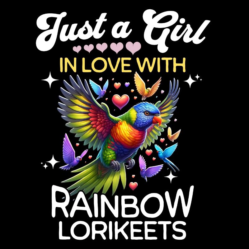 Regenbogenlori Mädchen Rainbow Lorikeet