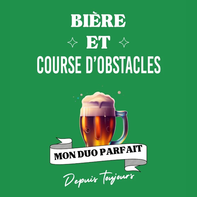 Bière Mon duo parfait depuis et course d'obstacles