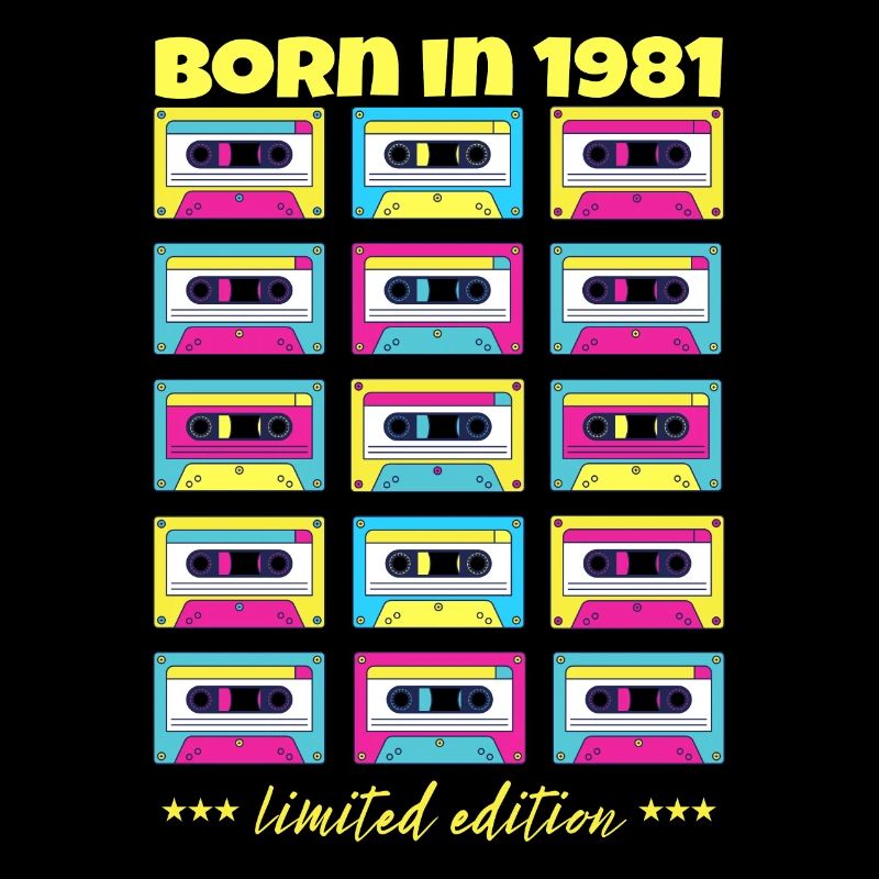 Né en 1981 Cadeau original de cassette classique