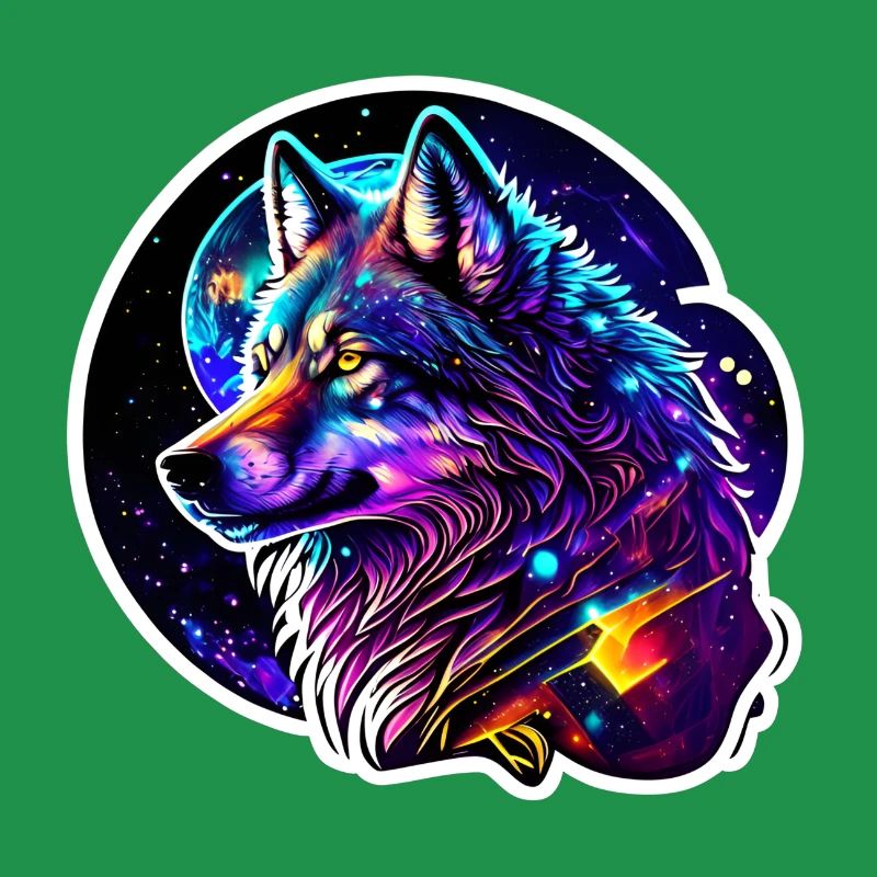 Psychedelic Wolf