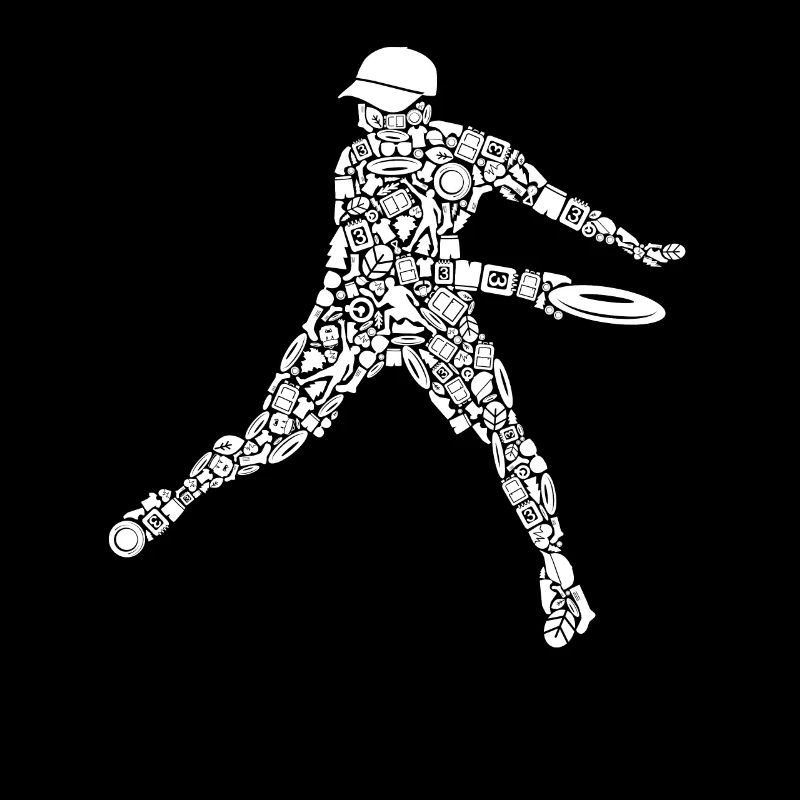 Disc Golfer Symboles Disc Golf Silhouette Disc Golf