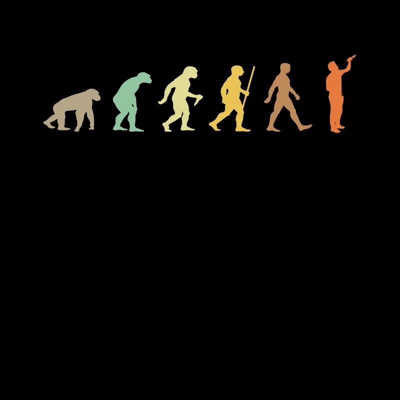 Painting Retro Artist Art Evolution Paint Palette