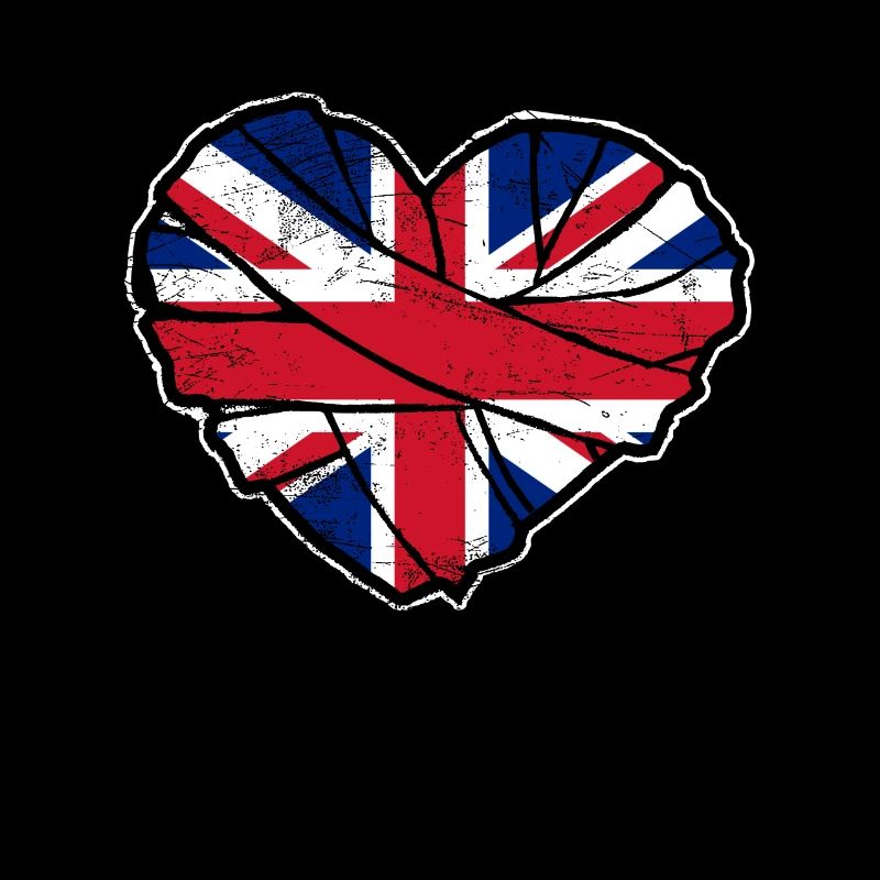 Royaume-Uni Drapeau britannique Coeur