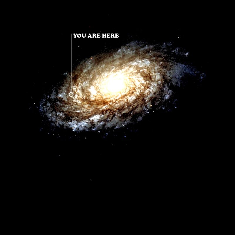 Du bist hier in der Galaxie