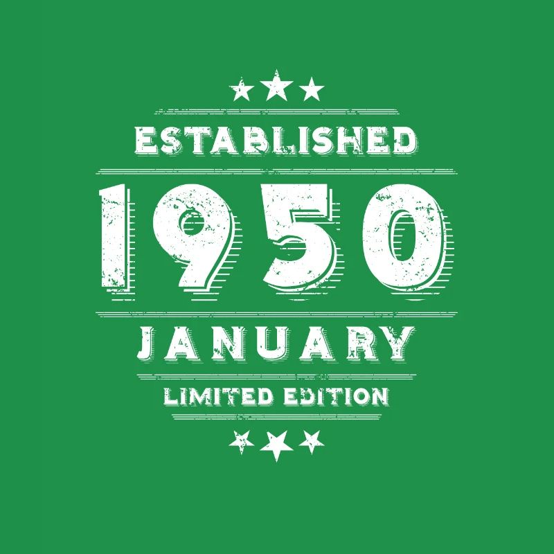 Anniversaire en janvier 1950 - janvier