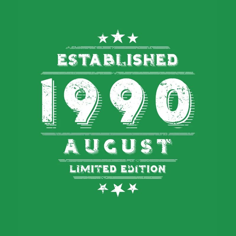 Birthday in August 1990 - August