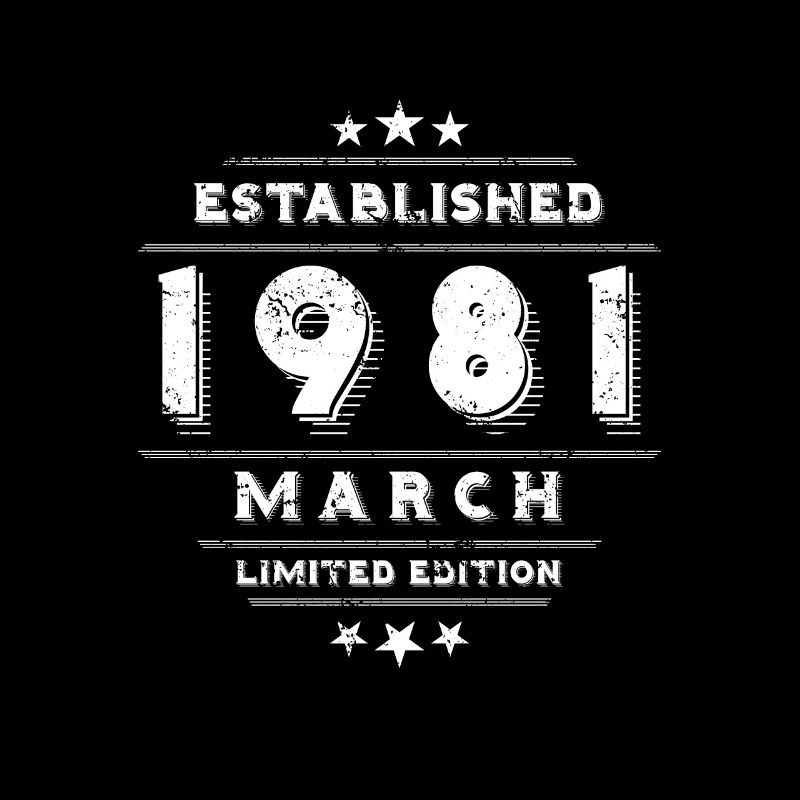 Geburtstag im März 1981 - March