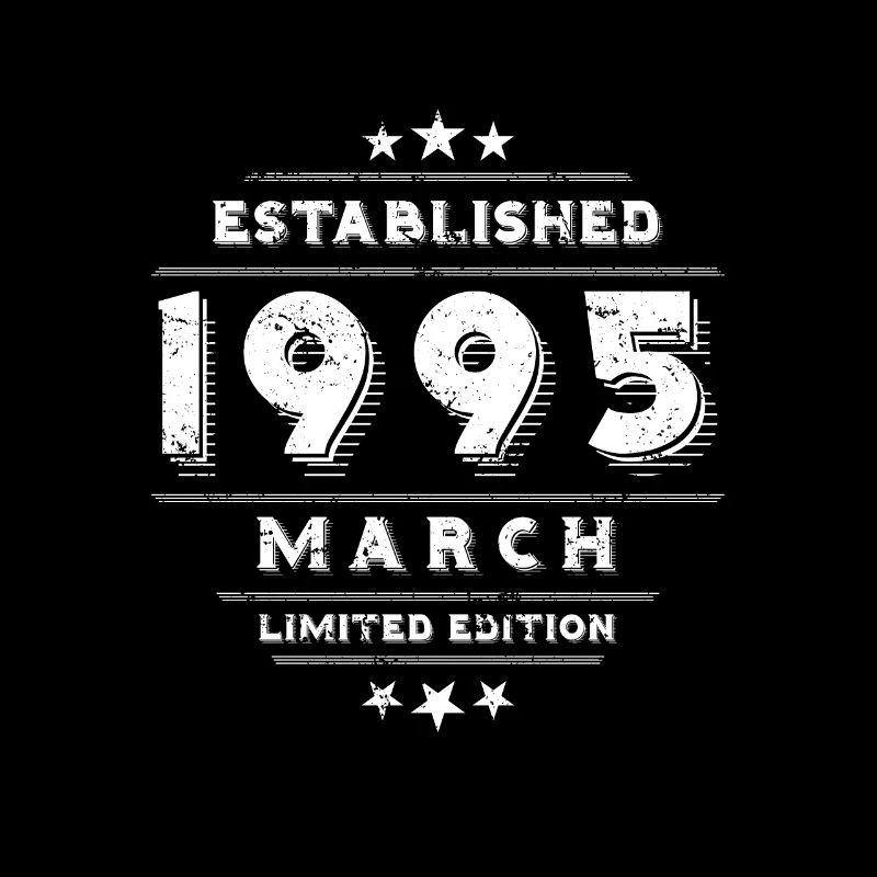 Geburtstag im März 1995 - March