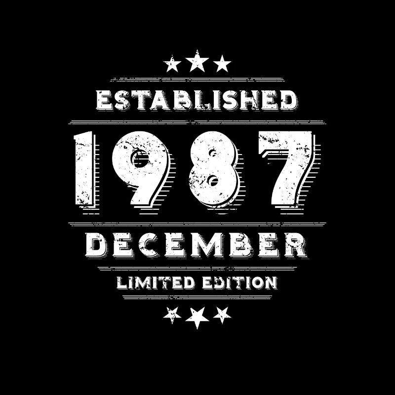 Anniversaire en Décembre 1987 - Décembre