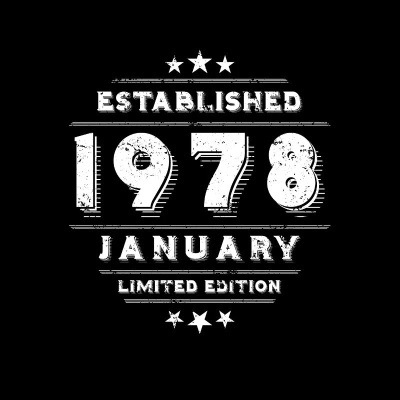 Anniversaire en janvier 1978 - janvier
