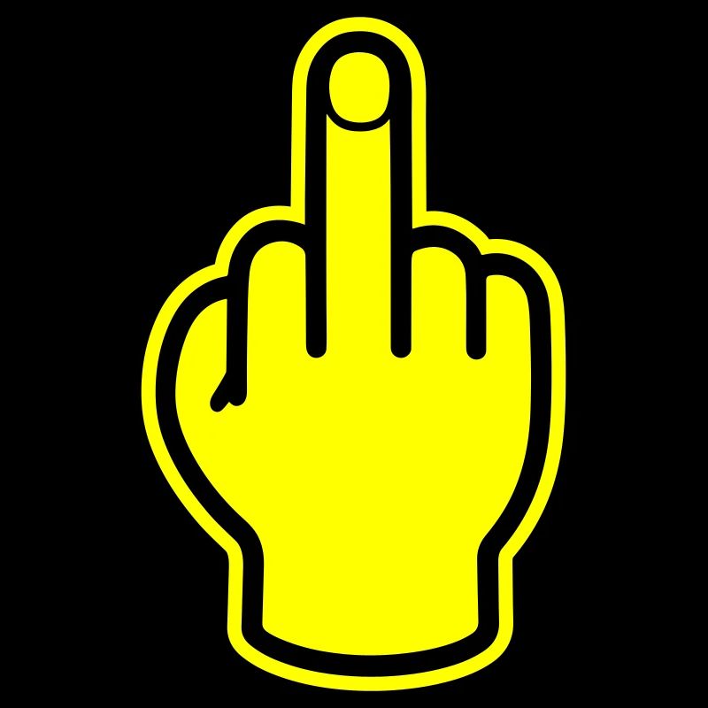 Middle Finger Hand Provocative