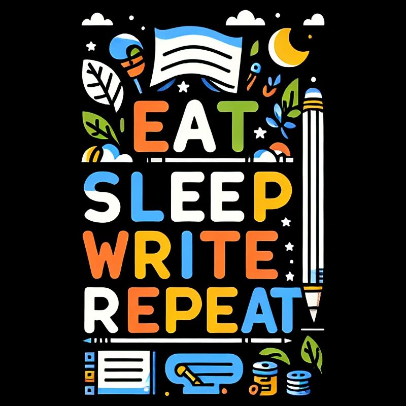 Eat Sleep Write Repeat 5