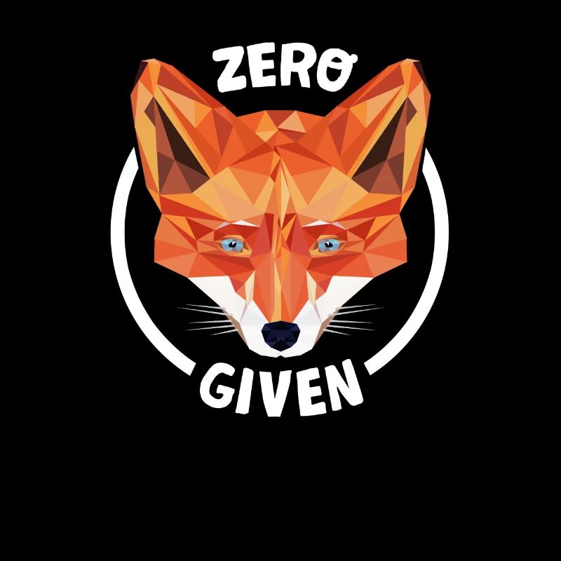 Fuchs conception basse poly disant: zéro Fucks Étant donné