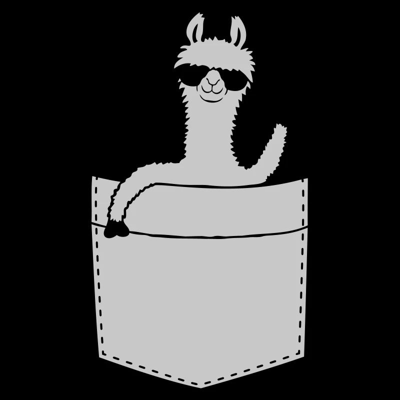 Comic Hemdtasche Lama