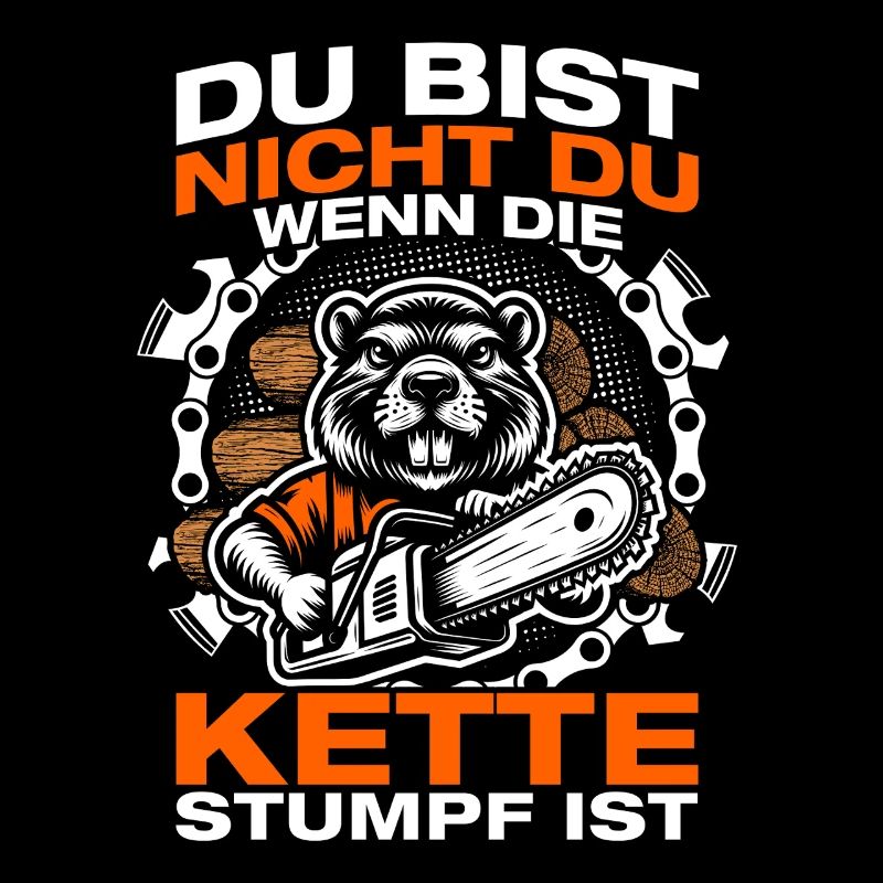 Kette stumpf Holz machen Holzfäller Waldarbeiter
