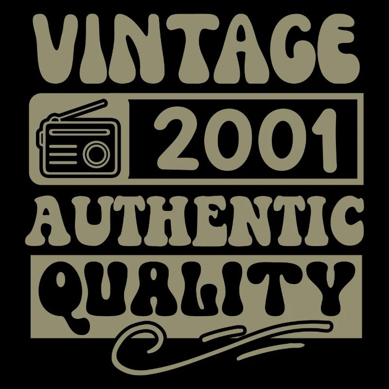 Authentic 2001 Millésime 2001 - Vintage 2001 Rétro