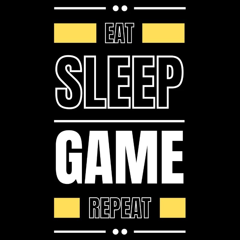 eat sleep game repeat geschenk idee spruch gamer