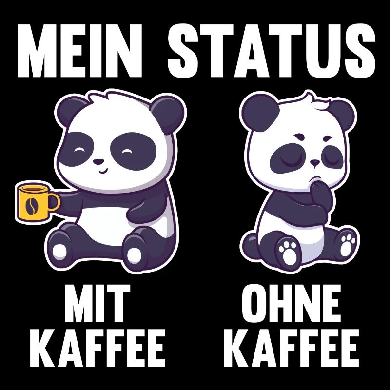 Pandabär Mein Status Mit Kaffee Ohne Kaffee