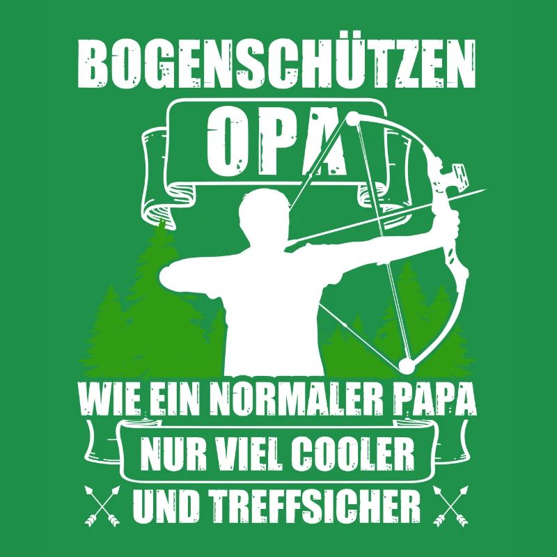 Opa Pfeil und Bogen Bogenschießen Bogenschütze