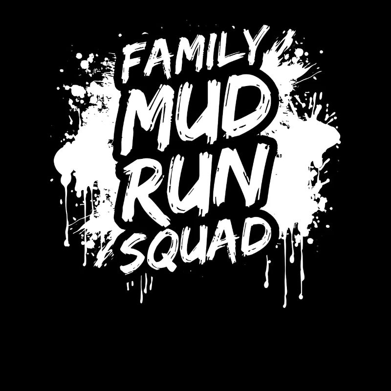 Équipe familiale de course dans le boue Schlammlauf Muddy Race