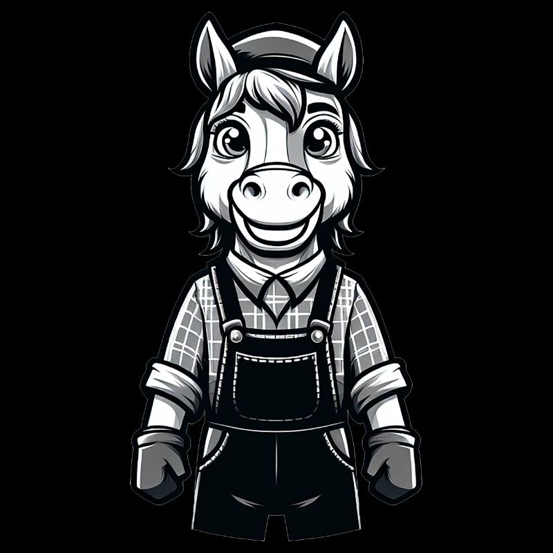 Éleveur de chevaux mignon