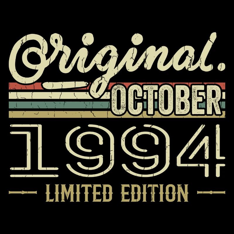 Né en Octobre 1994 Rétro Anniversaire Octobre 1994