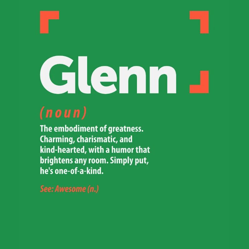 Glenn Definition Personalized Name Glenn