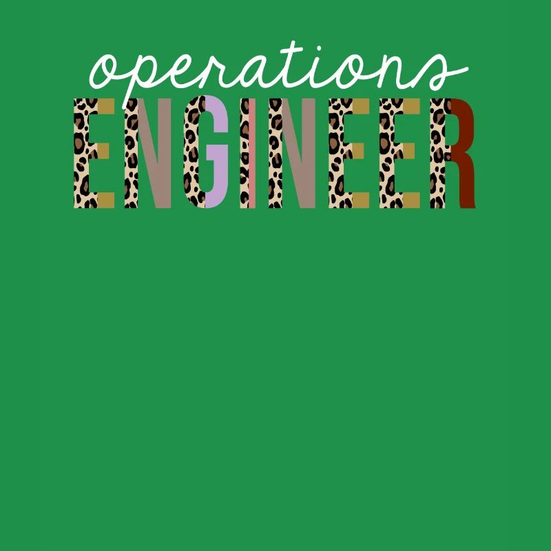 Operations engineer Leopard Print Funny Gift