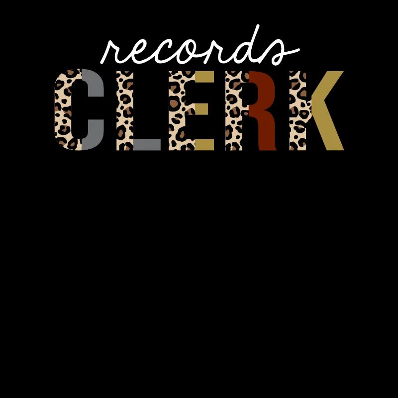 Records Clerk Leopard Print Funny Gift