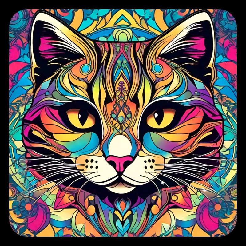 Coole Graffiti Katze